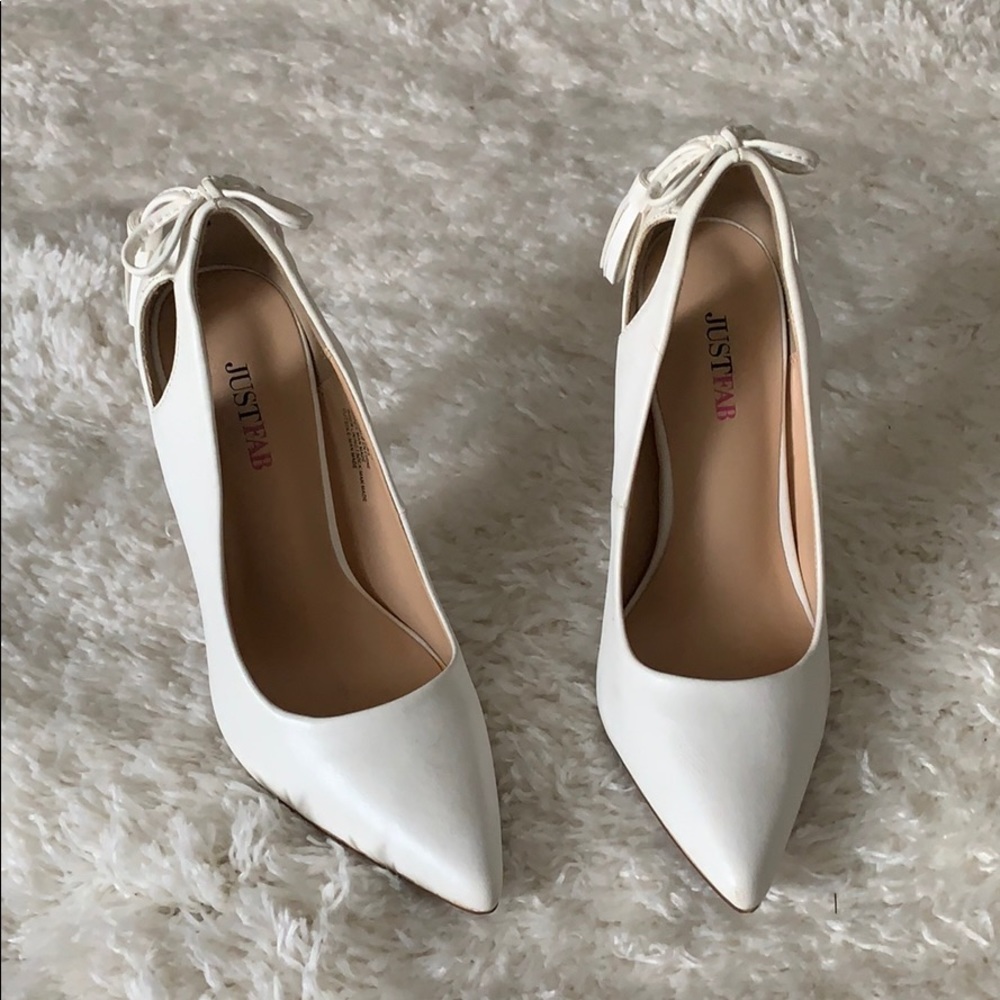 White pumps